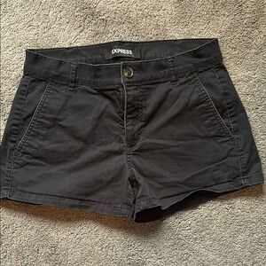 Express Black High Waist Shorts